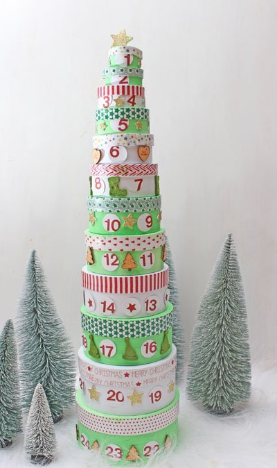 DIY-Adventskalender aus Geschenkeboxen