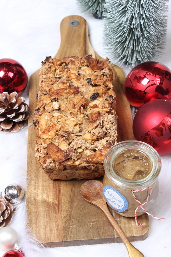Weihnachtliches Apfelbrot mit Spekulatiuscreme Rezept