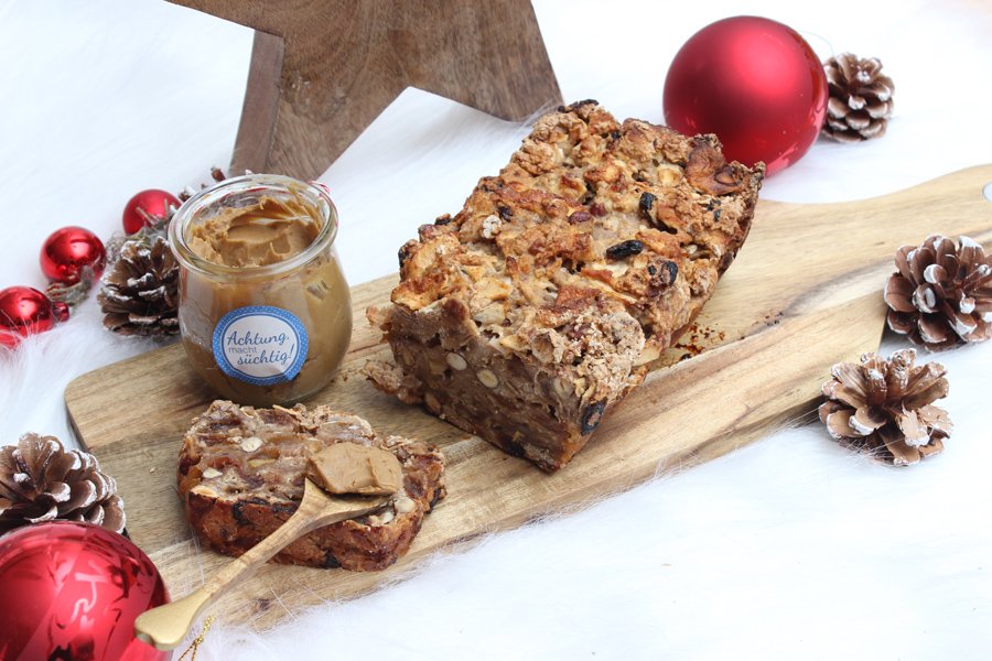 Weihnachtliches Apfelbrot mit Spekulatiuscreme Rezept