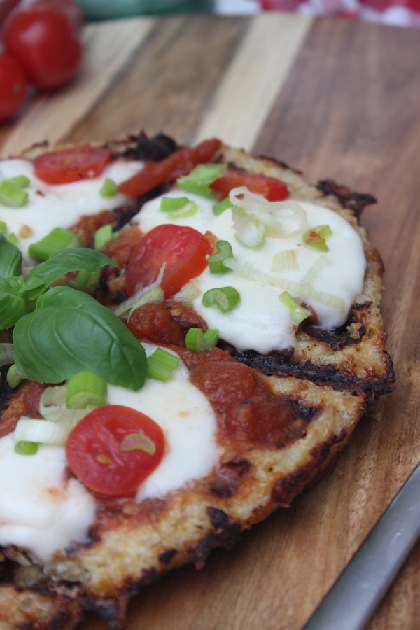 Low Carb Blumenkohl Waffel Pizza