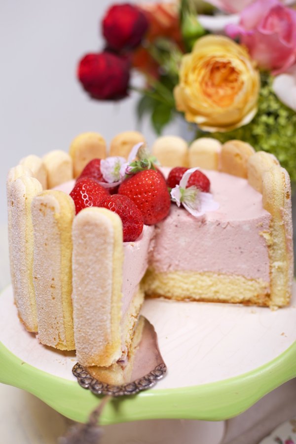 Erdbeer-Charlotte Rezept zum Muttertag oder zum Geburtstag