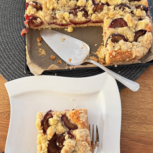 Zwetschgenkuchen mit Streuseln Rezept vom Blech