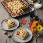 Zwetschgenkuchen mit Hefeteig und Streusel